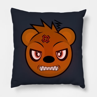 Angry California Grizzly Pillow