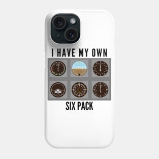 I Have My Own Six Pack // Airplane Pilot Phone Case