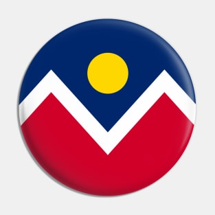 Denver City Flag Emblem Pin