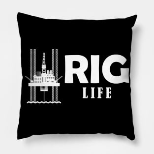 Oil field worker - Rig Life Pillow