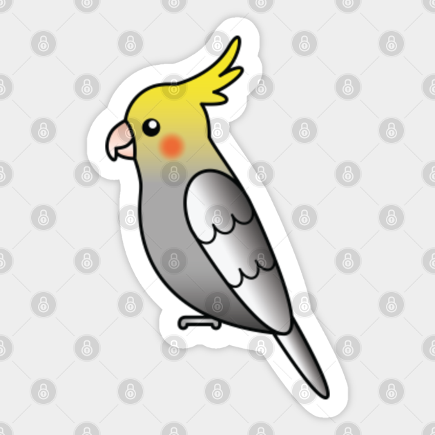 Grey Cockatiel Bird Cute Cartoon Illustration Cockatiel Sticker Teepublic Looking for the best cute cartoon cat wallpaper? grey cockatiel bird cute cartoon illustration
