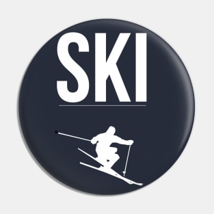 SKI - SKIING Pin