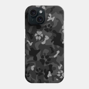 Camouflage Paw Print Pattern Phone Case