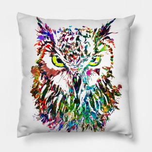 Colorful Owl - Owlet Beautiful Eyes Pillow