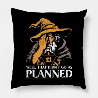 D&D Wizard's Critical Miss - That Didn't go as Planned Pillow