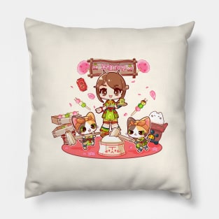 Yomogi's bunny dango Pillow