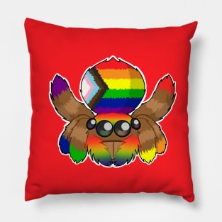 LGBTQIA+ Peacock Spider Pillow