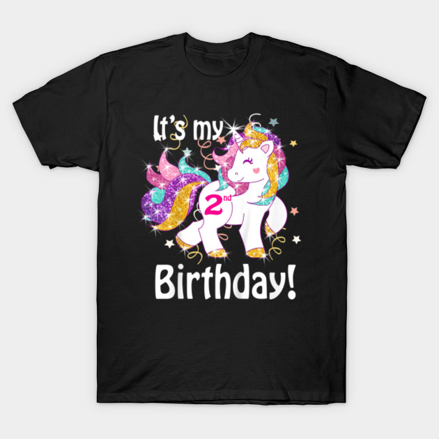 2nd birthday unicorn shirt