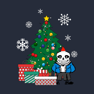 Sans Around The Christmas Tree Undertale T-Shirt