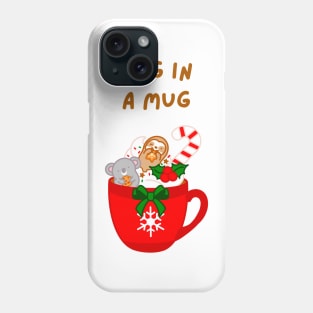 Christmas Hug in a Mug Hot Chocolate Phone Case