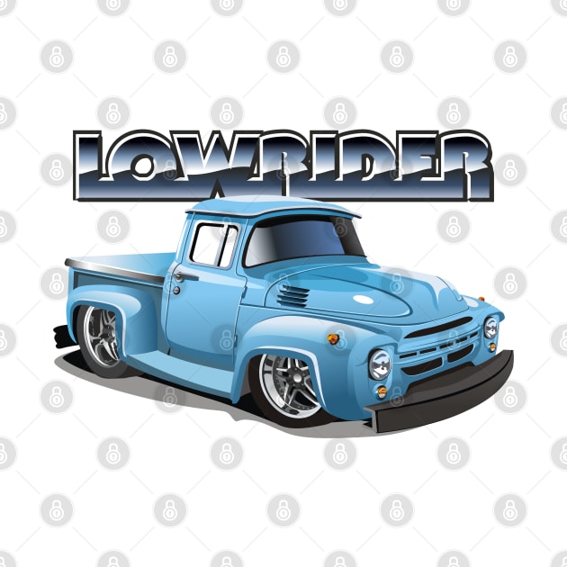 Cartoon lowrider pickup by Mechanik