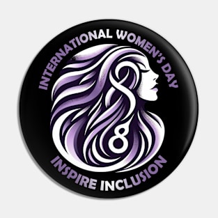 International Women's Day Inspire Inclusion 2024 18 March Feminist Gift Pin
