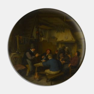 Peasants in a Tavern by Adriaen van Ostade Pin