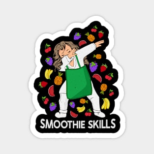 Smoothie Lover Women Fruit Bar Chef Smoothie Magnet