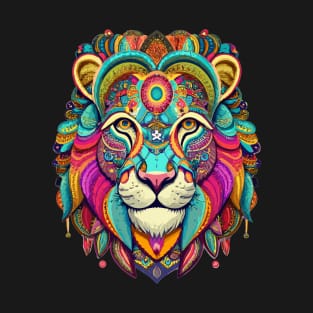 Lion Mandala Design 01 T-Shirt