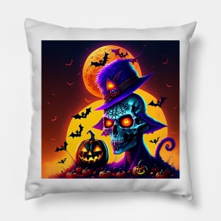 Spooky Skeleton Pillow