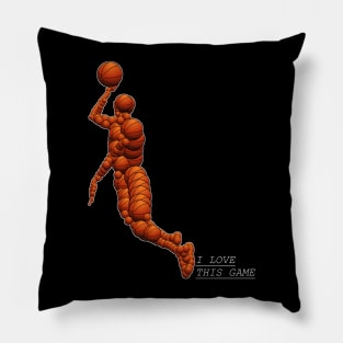 basket i love this game Pillow