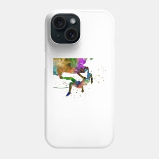 Rock climbing extreme sport women, Phone Case