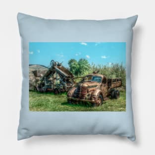 vintage truck Pillow