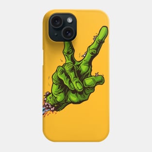 Zombie Hand Giving Peace Sign Phone Case