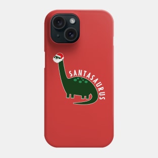 Santasaurus Funny Dinosaur Christmas Phone Case