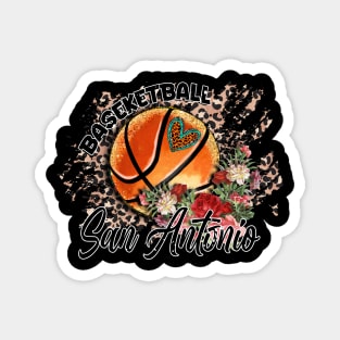 Aesthetic Pattern San Antonio Basketball Gifts Vintage Styles Magnet