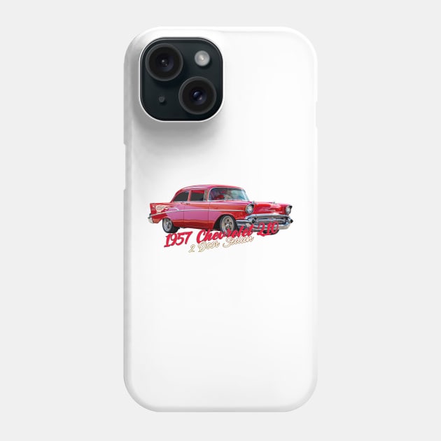 1957 Chevrolet 210 2 Door Sedan Phone Case by Gestalt Imagery