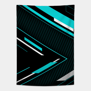 Geometrical with halftone line Design Tapestry