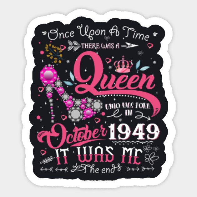 Classic 70th Birthday Gift Men Women Vintage October 1949 Classic October 1949 Birthday Gift Sticker Teepublic