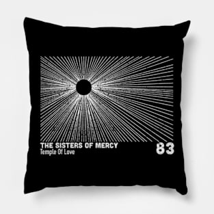 The Sisters of Mercy - Retro 80s Tribute Design Pillow