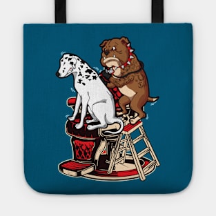 Dalmatian Getting Spots Tattoo Bulldog Tattoo Artist Tote