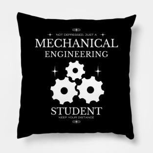 Mechanical Engineering Student - Black Version - Engineers Pillow