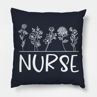 Nurse Floral Pillow