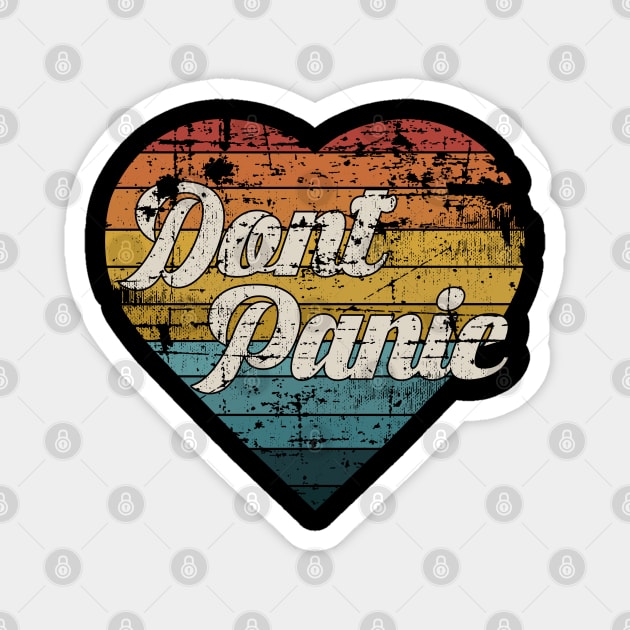 Dont Panic Retro Design Magnet by Tole19id