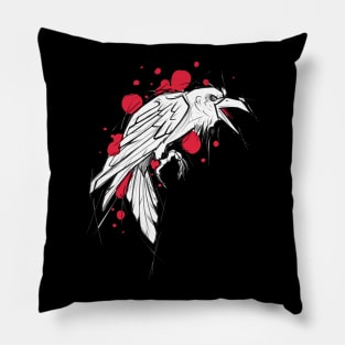 Raven crow Pillow