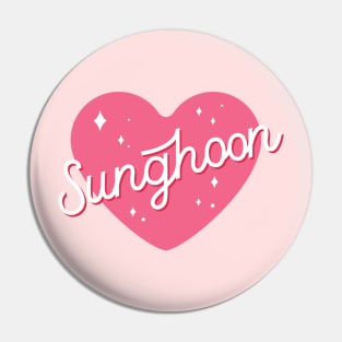 Enhypen Sunghoon name text sparkling heart engene | Morcaworks Pin