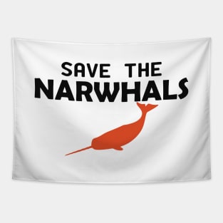 Narwhal - Save the narwhals Tapestry