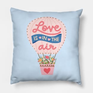 Love is in the Air Hot Air Balloon Pillow