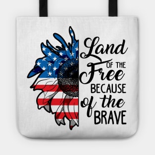 4th of July. Land of Free. Independence Day. Tote