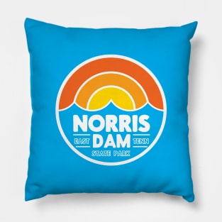 Norris Dam Sunset Design Pillow