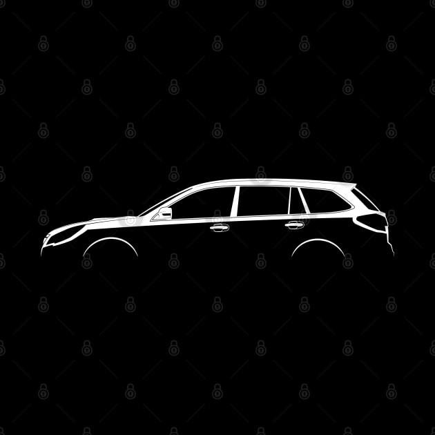 Subaru Legacy Wagon (BR) Silhouette by Car-Silhouettes