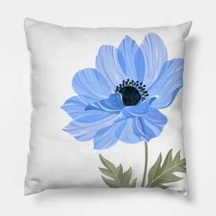 Blue Anemone Pillow