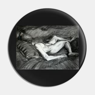 Reclining Female Nude Pin