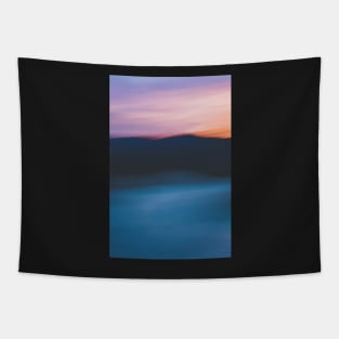 Mountain Sunset Abstract II Tapestry