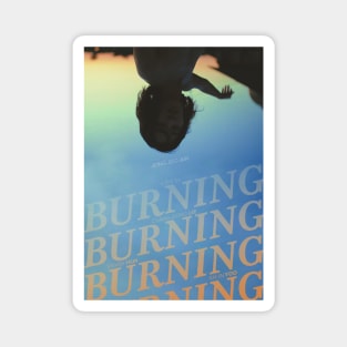 burning poster Magnet