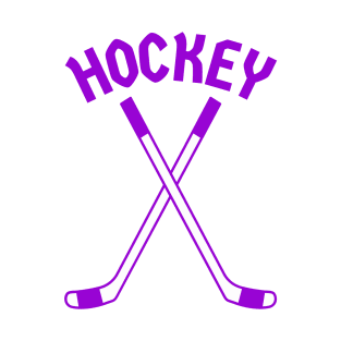 HOCKEY CROSSED STICKS LOGO T-Shirt