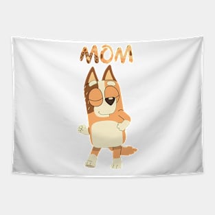 Bluey Mom Brown Tapestry