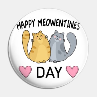 Happy Meowentines Day Pin