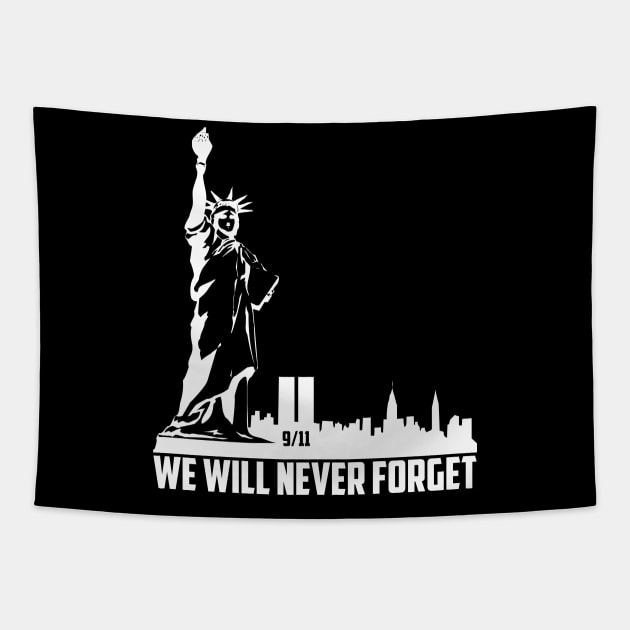 We Will Never Forget - 9/11 Tapestry by PurpleFly