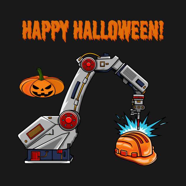 Robot Arm #2 Halloween Edition by Merch By Engineer